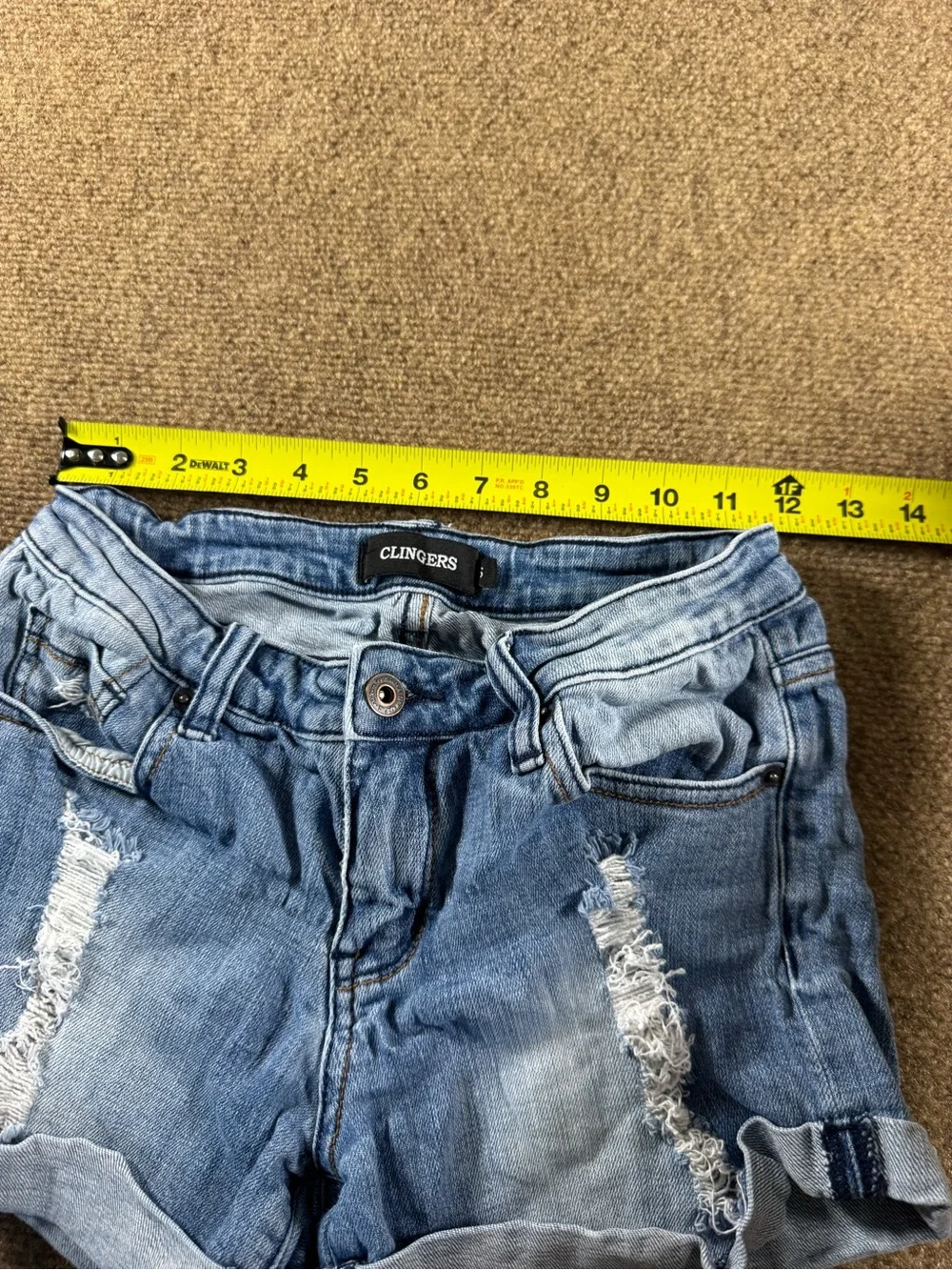 Wax Jean Small Stretch Short Distressed Medium & Clingers size Small Lot of 2